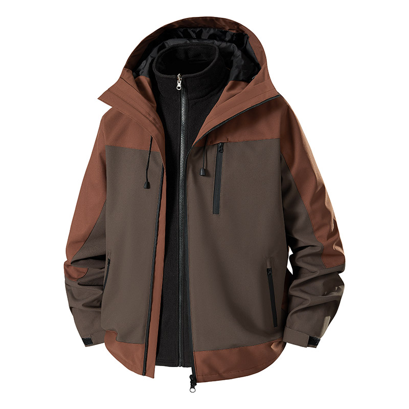 3-in-1 Splicing Mens Hiking Ja - đánh giá và giá Outdoor Sport Windbreaker