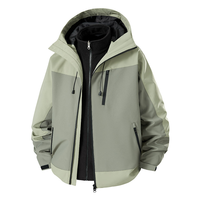 3-in-1 Splicing Mens Hiking Ja - đánh giá và giá Outdoor Sport Windbreaker