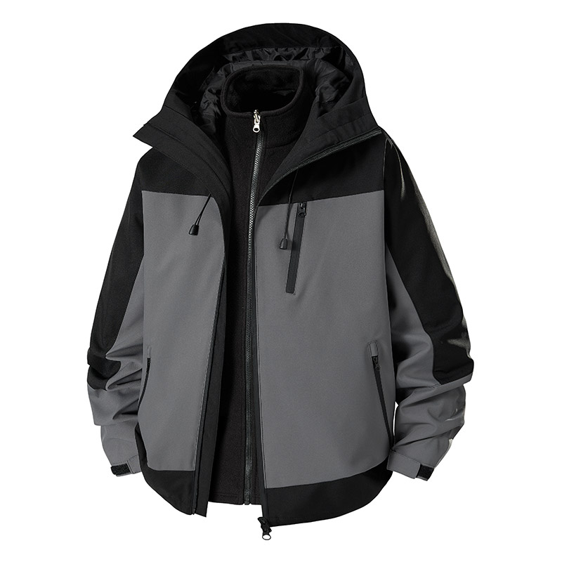 3-in-1 Splicing Mens Hiking Ja - đánh giá và giá Outdoor Sport Windbreaker